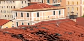 Chiavari, maltempo scoperchia due palazzine tetto scoperchiato Chiavari