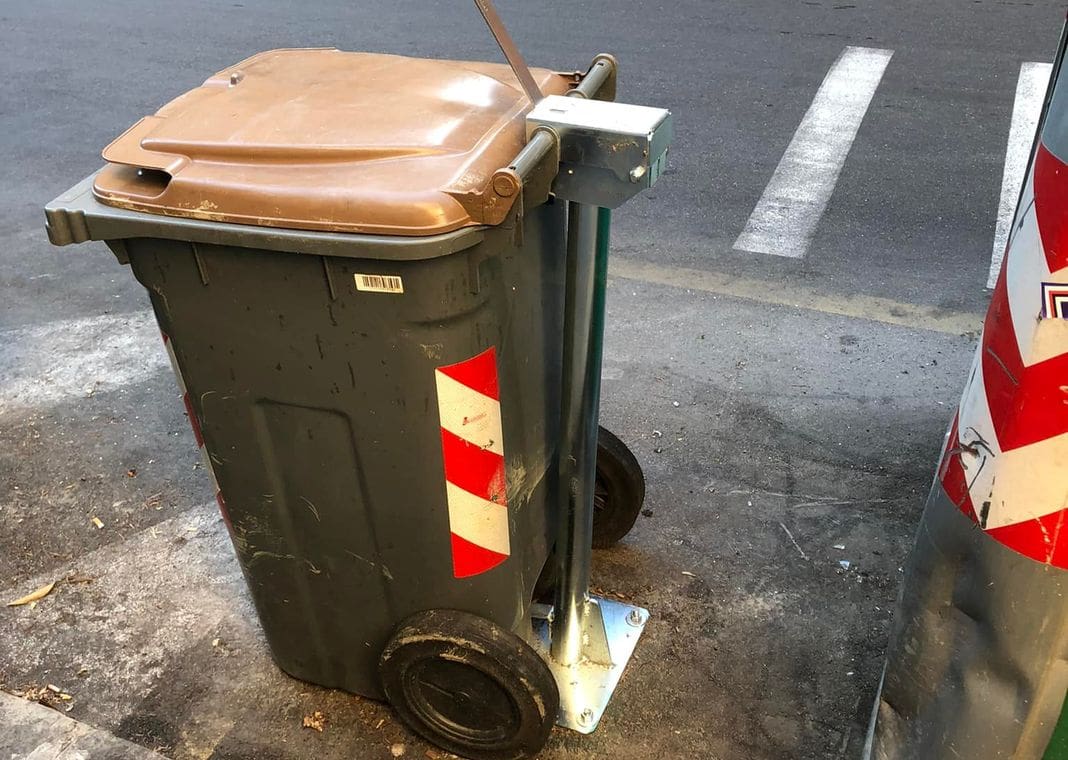 bidone anti cinghiale via Donghi san Fruttuoso Genova