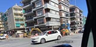 Genova, ancora code e disagi per i lavori all’incrocio corso Europa e via Timavo cantiere corso europa timavo