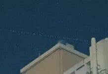 Genova, scia di luci nel cielo, ma non sono UFO Starlink Genova