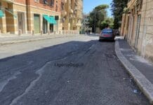 Genova, via Sturla pericolosa per i motociclisti a causa lavori fermi via Sturla lavori asfalto