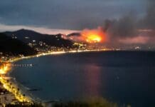 Alassio, ancora fiamme nella notte Alassio incendio 21 settembre 2022