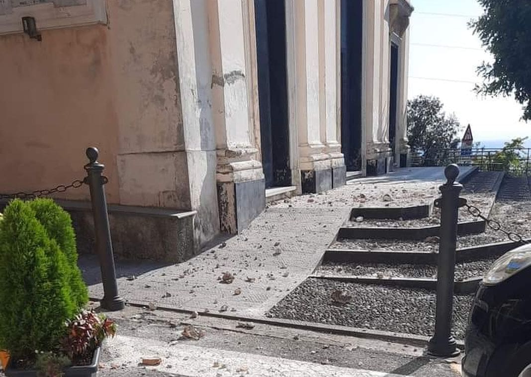 Pieve Ligure danni terremoto chiesa