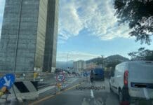 Genova, ancora code e disagi per i cantieri in Val Bisagno Valbisagno cantiere