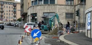 Genova, ancora code e rallentamenti in corso Gastaldi per lavori cantiere corso Gastaldi Genova