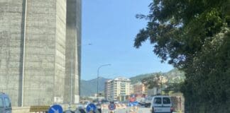 Genova, traffico ancora nel caos in ValBisagno per i cantieri cantiere Valbisagno Genova