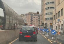 Genova, disagi e proteste per i lavori in corso Gastaldi coda cantiere corso Gastaldi