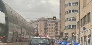 Genova, ancora traffico ko in corso Gastaldi per lavori coda cantiere corso Gastaldi