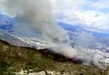 Alassio, nuovo incendio sulle alture, in arrivo l’elicottero anti incendio incendio Alassio