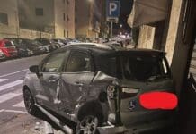 Marassi, distrugge l’auto di un disabile e fugge, caccia al pirata della strada incidente Marassi piazza Guicciardini, via Ricca