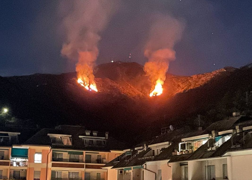 incendio Monte Moro Genova