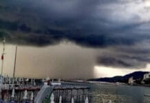 Maltempo in Liguria, forte temporale sul Tigullio, piogge record temporale Santa Margherita