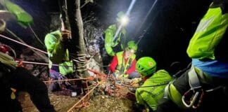 Finale Ligure, salvati due climber tedeschi bloccati in parete Finale Ligure rocciatori salvati