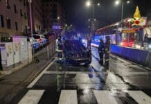 Genova, auto si ribalta in corso Europa: una donna all’ospedale auto ribaltata corso Europa Genova