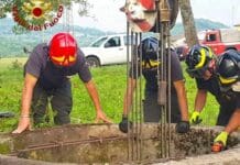Busalla, cadavere in un pozzo, mistero sulla morte pozzo aperto vigili fuoco