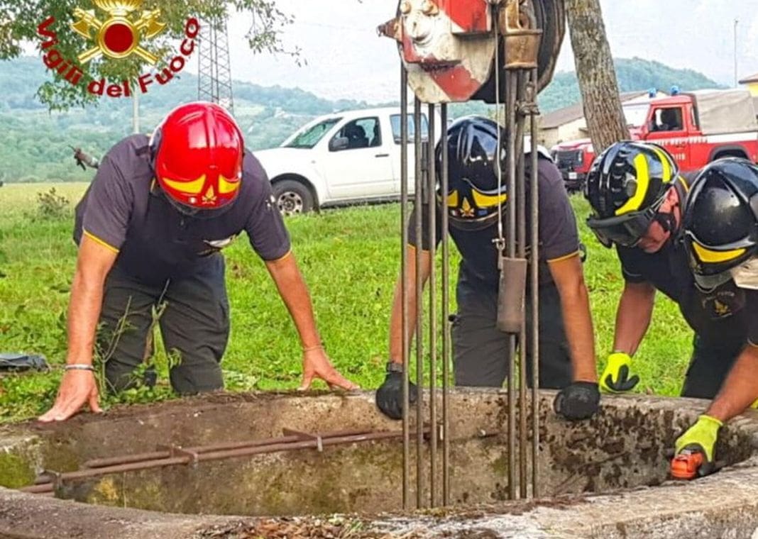 pozzo aperto vigili fuoco