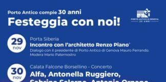 Il Porto Antico compie 30 anni, eventi e spettacoli con Renzo Piano, Ornano e Antonella Ruggiero Porto Antico festa Genova