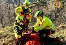 Savona, due cacciatori feriti in modo grave da cinghiali Soccorso Alpino ferito