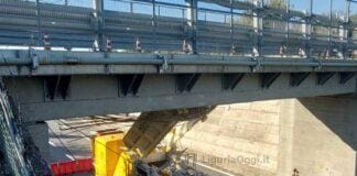 Varazze, demolito il cavalcavia Vignetta danneggiato dall’incidente viadotto Vignette autostrada A10
