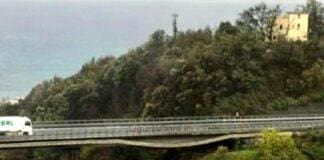Maltempo in Liguria, danni anche sull’autostrada A10 Viadotto Terroso A10