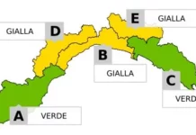 Allerta Gialla per Neve in Liguria dalle 10 alle 24 allerta allerta gialla