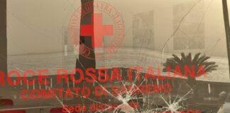 Sanremo, vetrine della Croce Rossa colpite a sassate Croce Rossa Sanremo vandalismo