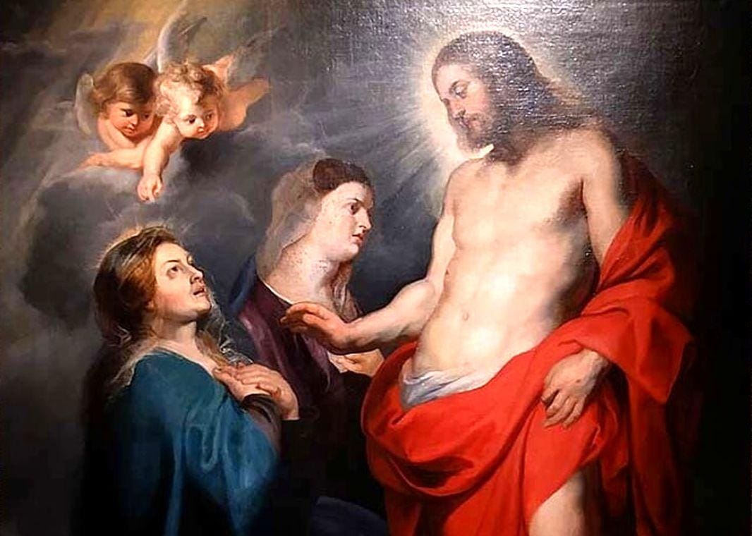 Rubens Cristo risorto appare alla Madre sequestarto a Genova