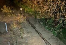 Chiavari, Entella supera gli argini al ponte di Caperana e allaga la ciclabile Entella esonda ponte Caperana