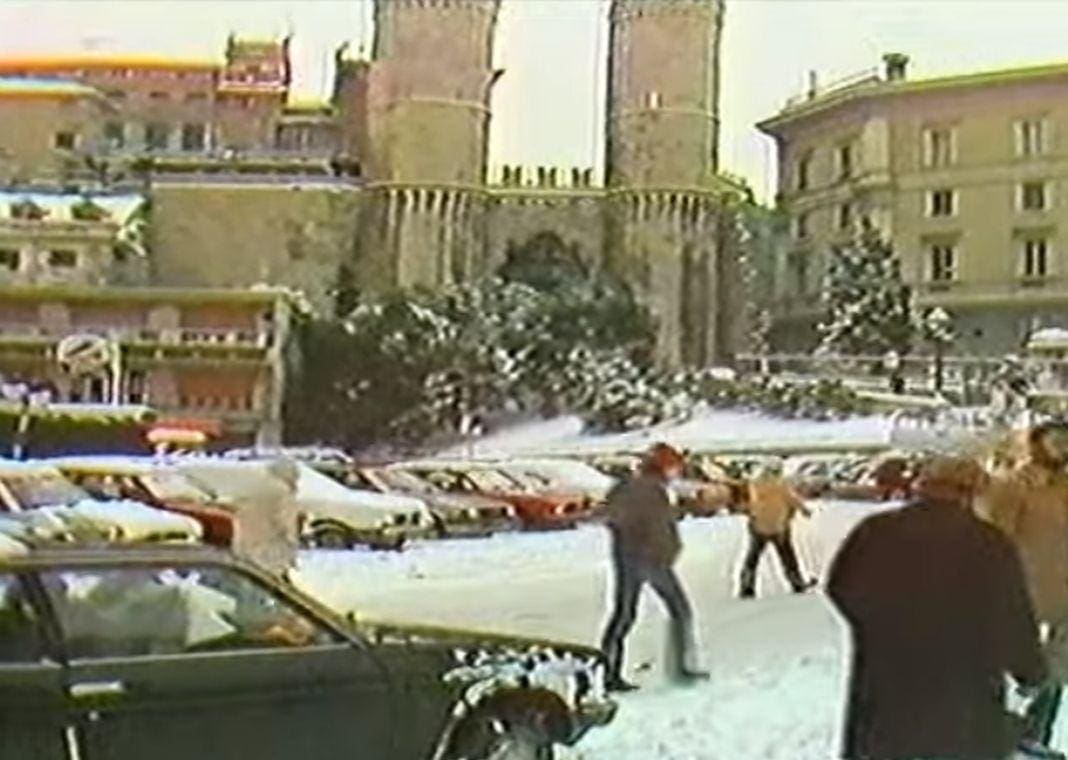 Genova nevicata storica 13 gennaio 1985