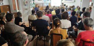 Genova, assemblea No Skymetro a Molassana No Skymetro assemblea