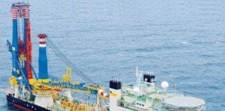 Genova, fiamme sulla Saipem Fds2 nei bacini delle riparazioni navali Saipem Fds2 nave