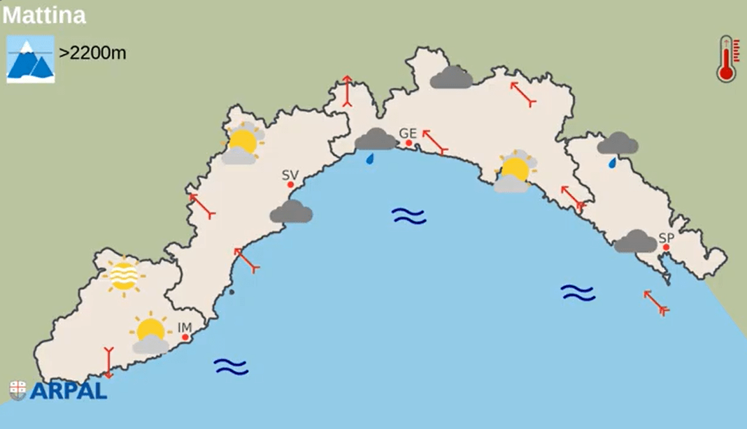 Meteo Liguria 13 gennaio 2023