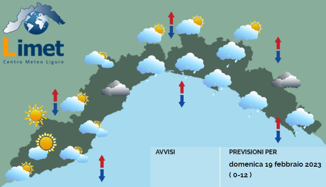 Meteo Liguria 19 febbraio 2023