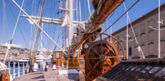 La Spezia, lavori su Nave Italia, il brigantino più grande del mondi si rifà il look Nave Italia brigantino più grande del mondo