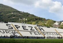 Spezia-Bari, cade nel fossato dello stadio durante la partita: tifoso in rianimazione La Spezia stadio Alberto Picco