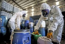 Genova, maxi sequestro di pesticidi in arrivo dalla Cina rischio chimico, inquinamento, tute