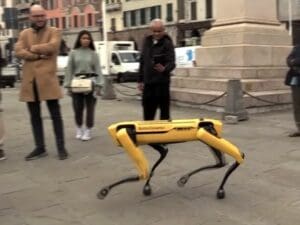 cane robot Spot Boston Dynamics Genova