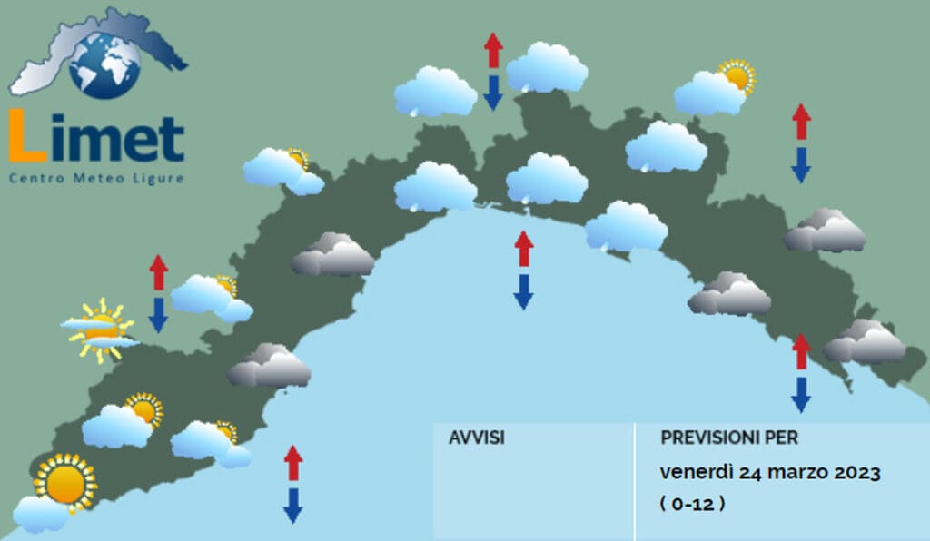 meteo Liguria 24 marzo 2023