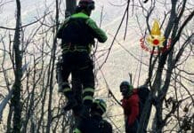 Chiavari, cade con il parapendio in un bosco, salvato dai vigili del fuoco Parapendio incidente Chiavari 4 marzo 2023