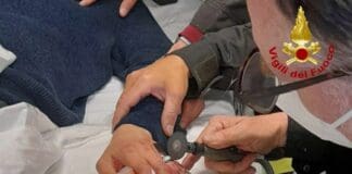 Lavagna, anello bloccato, arrivano i vigili del fuoco anello bloccato taglio vigili fuoco