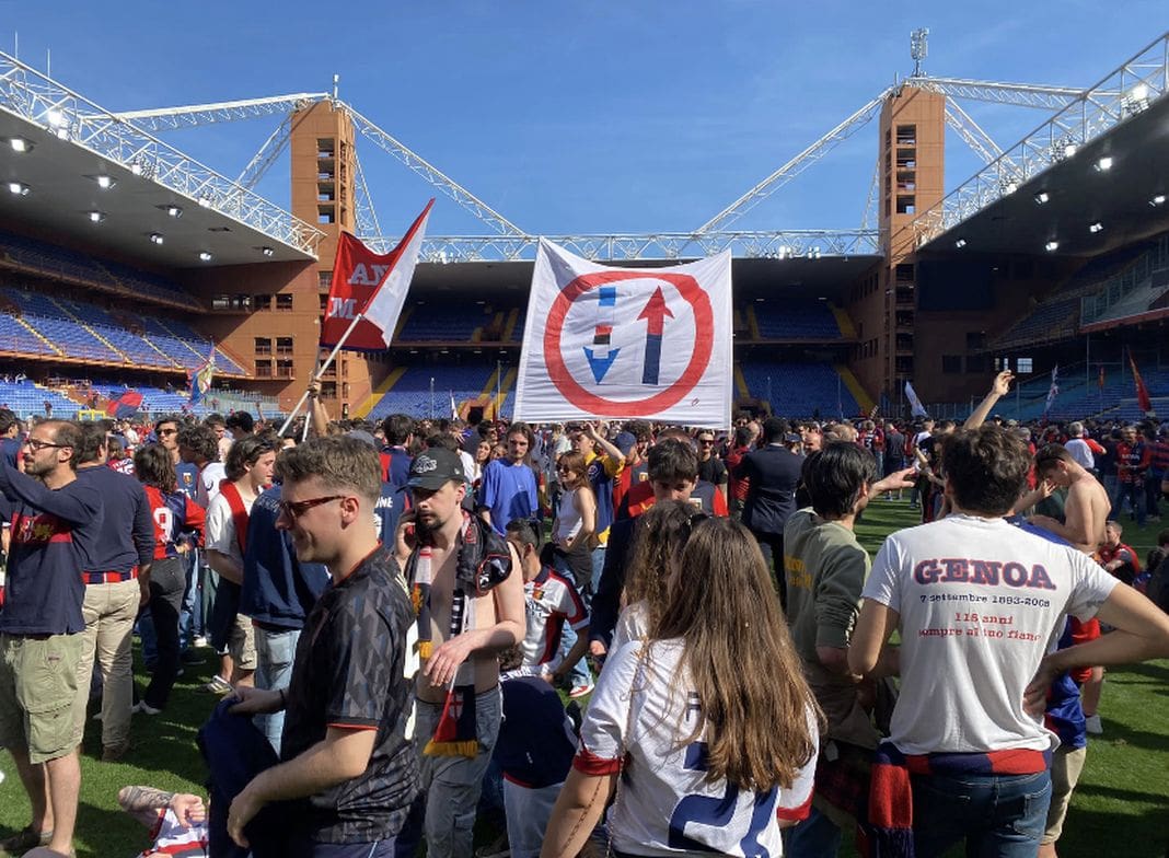 Genoa promozione serie A  6 maggio 2023