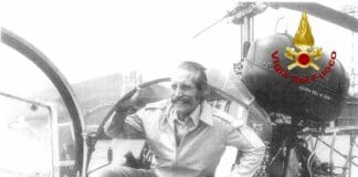Genova ricorda il comandante Rinaldo Enrico e l’incidente del 6 maggio 1973 Enrico Rinaldo elicottero Vigili del Fuoco, libellula