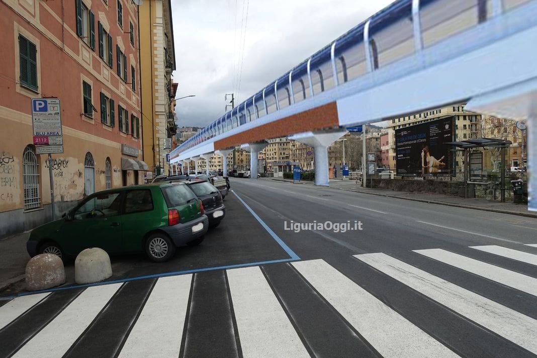 Skymetro rendering Genova