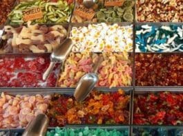 bancarelle, dolci, dolciumi
