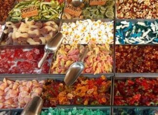 bancarelle, dolci, dolciumi