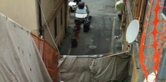 Genova, ponte obliquo terminato a Sestri ma manca la scaletta per piazza Aprosio scaletta ponte obliquo piazza Aprosio sestri ponente Genova