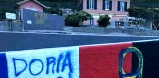 Monumento a Vialli deturpato, Figgi Do Zena: disgustati da quanto avvenuto monumento vialli Quinto deturpato 1 maggio 2023