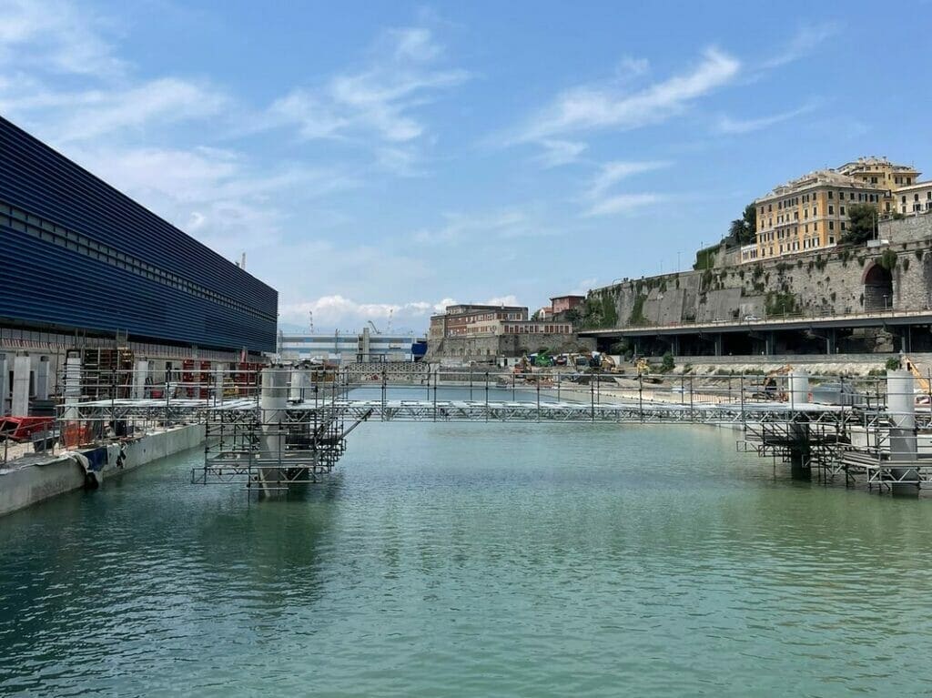 Waterfront Levante canal allagati Genova
