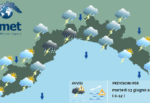 Meteo Liguria, in arrivo temporali anche di forte intensità meteo Liguria 13 giugno 2023