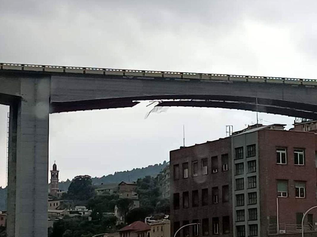 viadotto Gavette autostrada crollo ponteggi